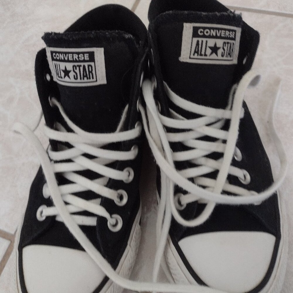 Converse Black High tops women's (7)